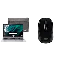 Acer Chromebook CB315-4HT-P8PQ | Intel Pentium Silver N6000 | 15.6' FHD IPS Touchscreen | 4GB LPDDR4X | 64GB eMMC | Wi-Fi 6 | Protective | Chrome OS Black M501 Wireless