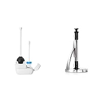 OXO Good Grips Toilet Brush & Plunger Combo Set and SimplyTear Paper Towel Holder
