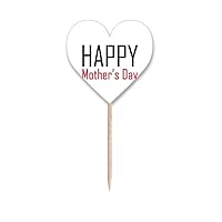 Celebrate Mother's Day Blessing Festival Toothpick Flags Heart Lable Cupcake Picks