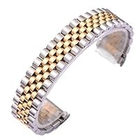 Classical 13 17 20mm Solid Stainless Steel For Role X Oyster Perpetual DateJust Silver Gold Men Wrist Bracelet