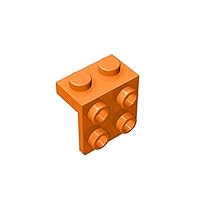 Gobricks GDS-641 Angle Plate 1X2 / 2X2 Compatible with Lego 44728 21712 92411 All Major Brick Brands Toys Building Blocks Technical Parts Assembles DIY (106 Orange(021),800 PCS)