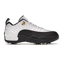 Nike Air Jordan 12 'Taxi' Golf Shoes Sneaker Casual DH4120-100 Low Cut White Black