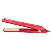 NIB & AUTHENTIC Infusion Colorful Ceramic Hair Straightener Flat Iron (Red)