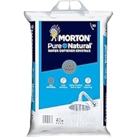 EasyGoProducts Morton-40F Morton Pure & Natural 4 in 1 Crystals Soft Water Softener Salt 40 Pounds, white