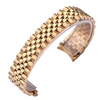 Classical 13 17 20mm Solid Stainless Steel Watch Band，For Role X Oyster Perpetual DateJust Silver Gold Men Wrist Bracelet