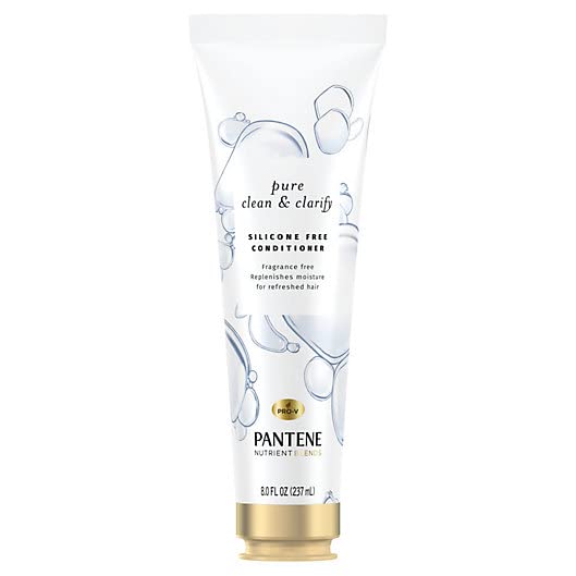 Pantene Pro-V Nutrient Blends Pure Clean & Clarify Conditioner, Silicone and Fragrance Free, 8 fl oz