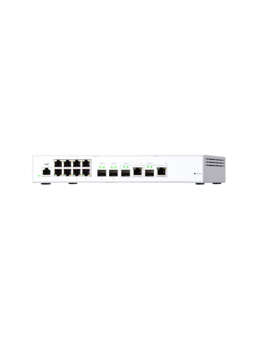 QNAP QSW-M408-2C 10GbE Managed Switch, with 2-Port 10GbE SFP+/RJ45 Combo, 2-Port 10GbE SFP+, 2-Port 10GbE BASE-T (RJ45) and 8-Port Gigabit
