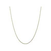 14k 1.5mm bright-cut Extra-light Rope Chain