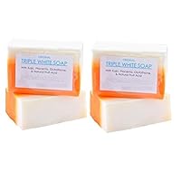 Kojic Acid, Placenta, & Glutathione Triple White Soap Appx. 150gms (2 Soaps)