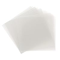  Samsill 50 Pack 12x12 .007 Clear Craft Plastic Sheets  Compatible with Cricut, Stencils, Cards, Journals, Crafts, 3D  Embellishments, Acetate Sheets for Crafts, Plastic Sheet .007