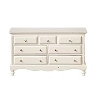 Melody Jane Dollhouse White Summer Chest of Drawers Shabby Chic JBM Bedroom Furniture