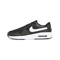 Nike Air Max SC CW4555, Men's Running Shoes, Sneakers, Breathable, Cushioning, Casual, Day-to-Day, Sports, Walking, black/white/black (77), 27.0 cm