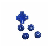 Direction Cross Key ABXY Button for 3DS Game Console Repair Parts(Blue)