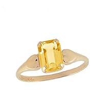 10K Yellow Gold Children & Teen Heart Shaped Simulated Birthstone Ring (size 4 1/2)