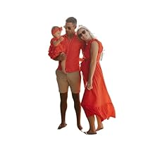 TinyTotsKids Family Outfits in Red: Father and Daughter, Mommy and me Outfit