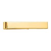 8mm 10k Yellow Gold Engravable Tie Bar Jewelry Gifts for Men