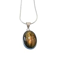 Oval Blue Fire Labradorite 925 Sterling Silver Gemstone Handmade Pendant For Necklace Jewelry