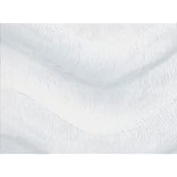 Velboa Wave White Faux/Fake Fur Fabric by The Yard