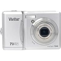 Vivitar VIVICAM-7340SLV 7.0MP Camera with 3x Optical Zoom and 2.4-Inch LCD (Silver)