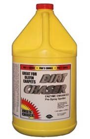 CTI - Pro's Choice - Dirt Chaser - Enzyme Carpet Prespray Spotter - 1 Gallon - 3035