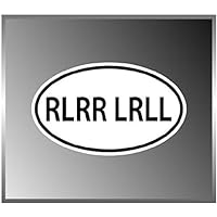 3 Pack Reflective RLRR LRLL Paradiddle Drummer & Drums Vinyl Euro Decal Bumper Sticker