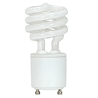 S8203 13 Watt (60 Watt) 800 Lumens Mini Spiral CFL Soft White 2700K GU24 Base Light Bulb,2700K Soft White