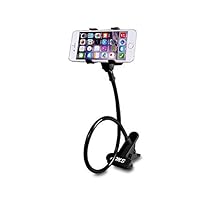 AMS Cell Phone Holder, Clip Holder, Lazy Bracket Flexible Long Arms for All Mobile, Fit On Desktop Bed Mobile Stand for Bedroom, Office, Kitchen