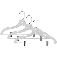Home Basics 3-Piece Crystal Hanger with Clips