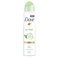 Dove Antiperspirant 48 Hours Body Spray, Go Fresh Cucumber & Green Tea Deodorant,150 ML / 5 Fl.Oz