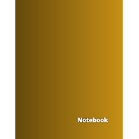 Ruled Paper Notebook - Large (8.5 x 11 Inches) - 100 Pages - Brown Cover (Spanish Edition)