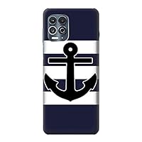 R2758 Anchor Navy Case Cover for Motorola Edge S