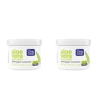 Clean & Clear Aloe Vera Calming Gel Acne Facial Moisturizer for Acne-Prone & Sensitive Skin, Oil-Free Daily Moisturizing Gel, 4.9 Oz (Pack of 2)