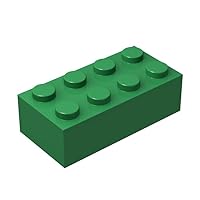 Classic Green Bricks Bulk, Green Brick 2x4, Building Bricks Flat 200 Piece, Compatible with Lego Parts and Pieces: 2x4 Green Bricks(Color: Green)