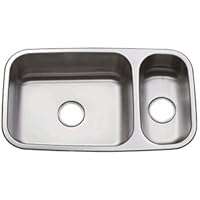 CI OA-7030 20 Gauge Mojave Stainless Steel Undermount Or Drop-in 70-30 Double Bowl Sink