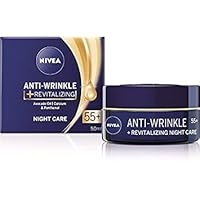 Anti-wrinkle + revitalizing night care face cream anti-aging 55+ with avocado oil, calcium and panthenol 50ml / 1.69 oz