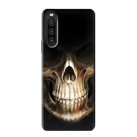 R1107 Skull Face Grim Reaper Case Cover for Sony Xperia 10 V