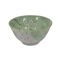 Mino Yaki Hanamai 40 Multi-Purpose Bowls, Set of 5, Green, φ5.1 x 2.6 inches (13 x 6.5 cm)