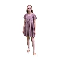 Dress for Women Button Down Linen Dress Summer Knee Length Linen Dress with Pockets by Indian Junk Store
