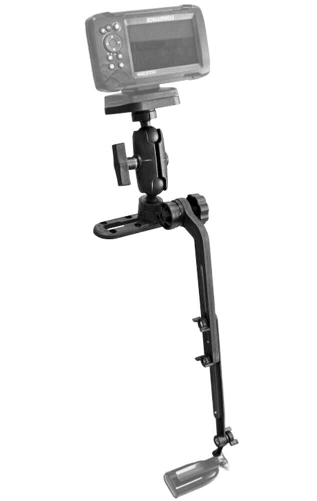 Kayak/SUP Transducer Mounting Arm with Marine Electronics Ball Mount Base Adapter, Compatible with Scotty, Garmin Lowrance Fish Finder