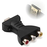 HDMI to 3 RGB/RCA Component Connection, Video Audio Adapter, Digital Signal Converter for HDTV, DVD, Projector - Portable Durability and Practicality