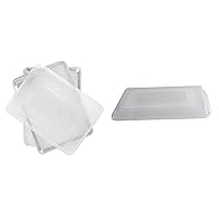 Nordic Ware Naturals Two Half Sheets with Lid Set, 3-Pieces & Half Sheet Cover, 13 by 18 Inch, Clear