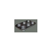 Winco 6 Cup Tin Plate Non-Stick Muffin Pan [AMF-6NS]