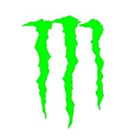 Monster Decal - Multiple Sizes and Colors Available - Drink Energy Racing Motocross ATV