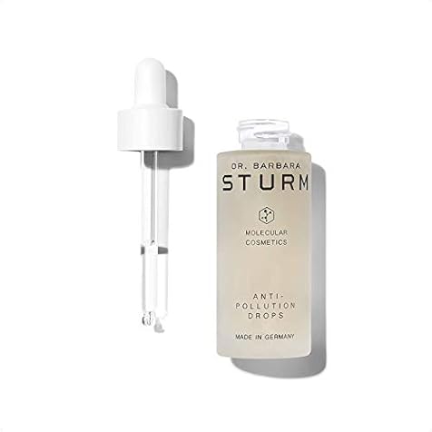 Dr. Barbara Sturm Anti-Pollution Drops - Hyaluronic Acid Serum Drops with Skin Barrier Function Support for Environmental Stressors + Blue Light Protection (30ml)