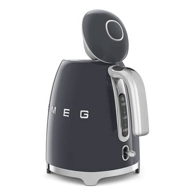 SMEG 50's Retro Style 7 Cup Electric Kettle, Slate Grey KLF03GRUS