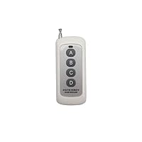 1000m Smart home 433mhz DC 12V 10A Relay Switch RF Wireless Remote Control system Receiver Transmitter Electric door/Fan/Motor - (Color: White)