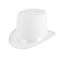 BESTOYARD Dress Up Hats Wizard Hat Costume Cap Satin Bonnets Christmas Hats Party Costume Hat Magician Hat The Magician Sombrero Hats Magician Tall Hat Flat Hat Gentleman Miss White