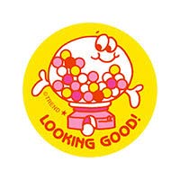 Looking Good!/Gumballs Scent Retro Stinky Stickers by Trend; 24/Pack - Authentic 1980s Designs!