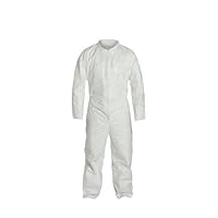17125/3XL PureGard 45G Polyethylene Film Over SpunBonded Polypropylene Zipper Front Coverall with Elastic Wrists and Ankles, 3X-Large, Clear (Case of 25)