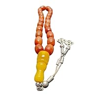 Orange Agate Rosary Beads